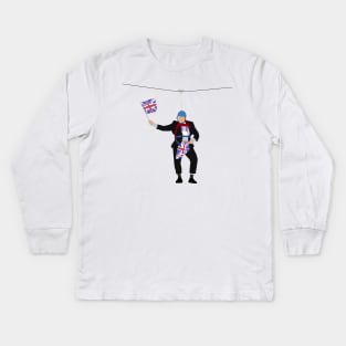 Boris Johnson hanging around Kids Long Sleeve T-Shirt